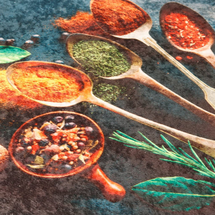 Tappeto da Cucina Multicolore 60x180 cm Lavabile Antiscivolo 136626