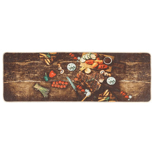Tappeto da Cucina-Tappetino da Cucina Multicolore 60x180 cm Lavabile Antiscivolo 271869