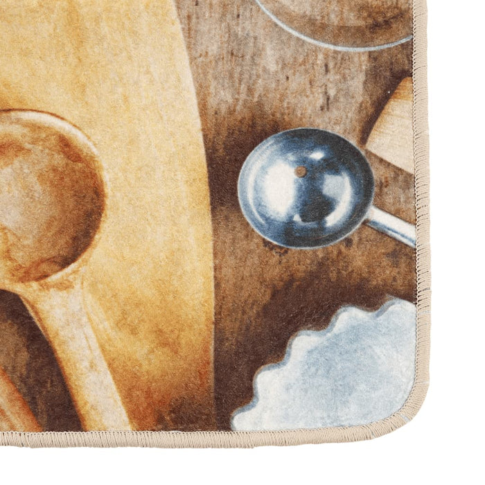 Tappeto da Cucina-Tappetino da Cucina Multicolore 60x180 cm Lavabile Antiscivolo 560868