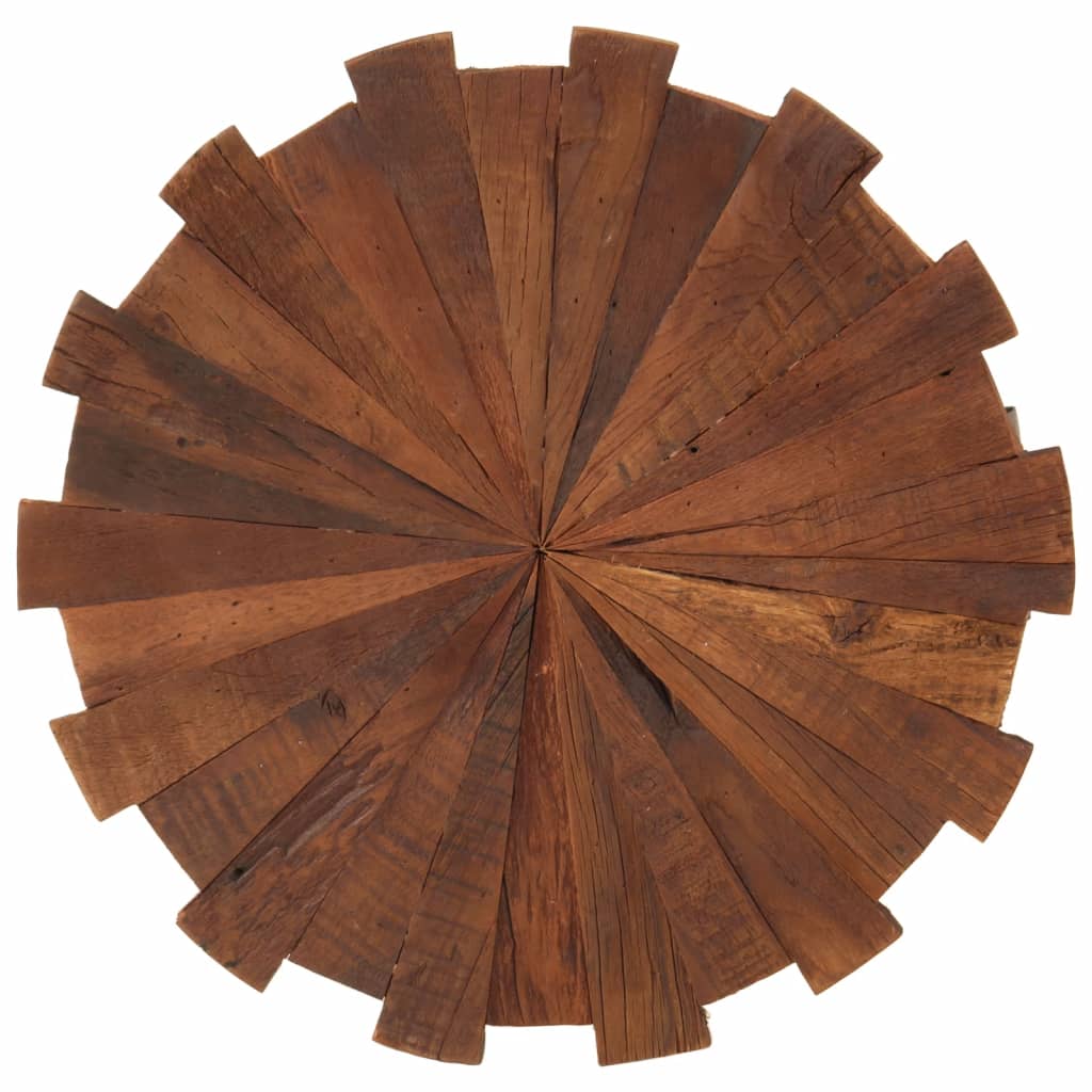 Tavolini da Salotto 2pz in Legno Massello di Recupero e Ferro 356250