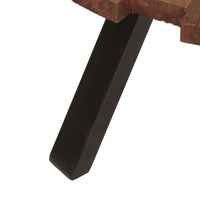 Tavolini da Salotto 2pz in Legno Massello di Recupero e Ferro