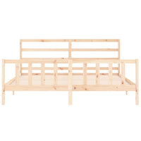 Giroletto senza Materasso 200x200 cm in Legno Massello di Pino 3191926