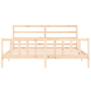 Giroletto senza Materasso 200x200 cm in Legno Massello di Pino 3191926