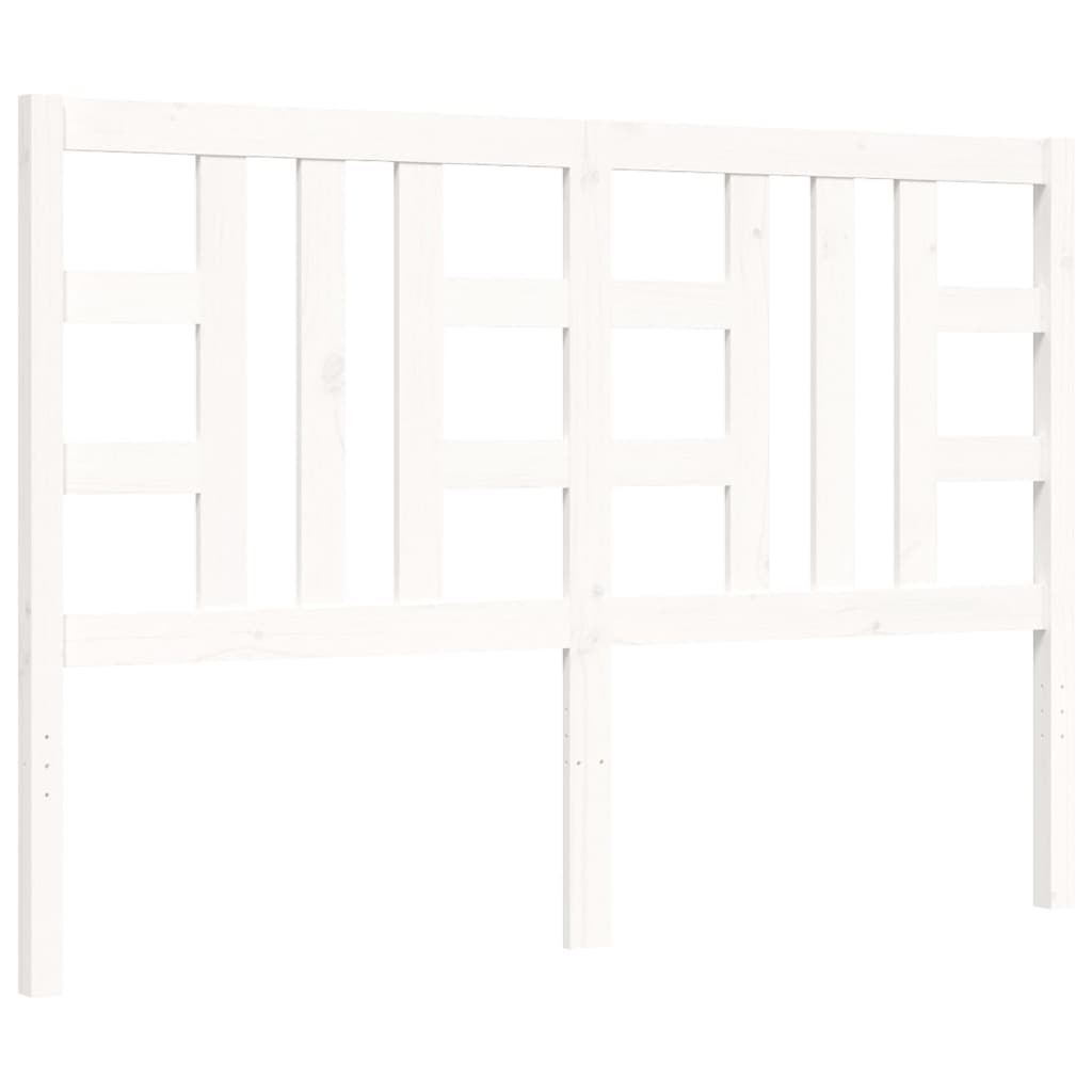 Giroletto con Testiera Bianco Double in Legno Massello 3191947