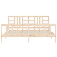 Giroletto senza Materasso 200x200 cm in Legno Massello di Pino 3191991