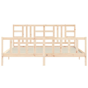 Giroletto senza Materasso 200x200 cm in Legno Massello di Pino 3191991