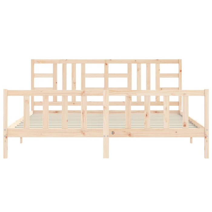 Giroletto senza Materasso 200x200 cm in Legno Massello di Pino 3191991