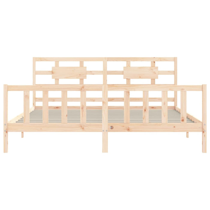 Giroletto senza Materasso 200x200 cm in Legno Massello di Pino 3192576