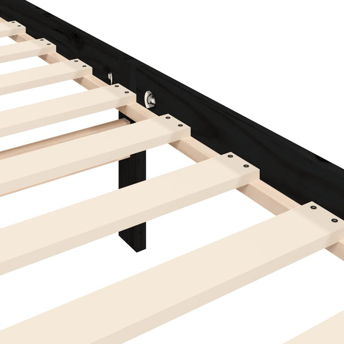 Giroletto con Testiera Nero Small Double in Legno Massello 3192595