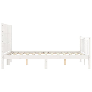 Giroletto con Testiera Bianco Double in Legno Massello 3192727