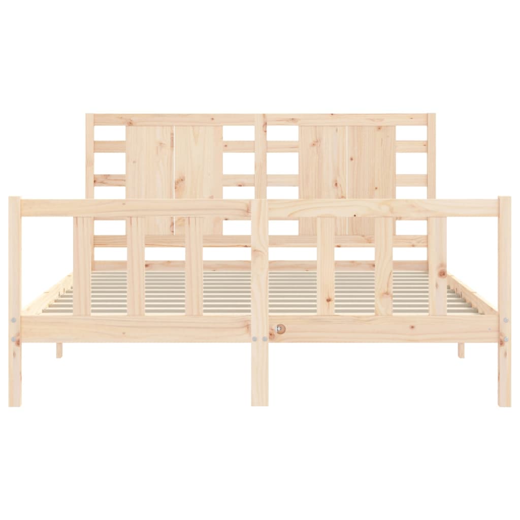 Giroletto con Testiera King Size in Legno Massello 3192821