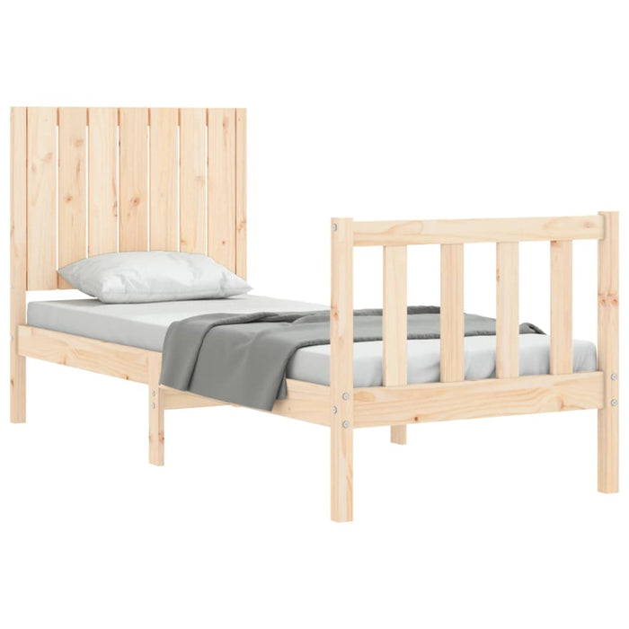 Giroletto con Testiera Small Single in Legno Massello 3192906