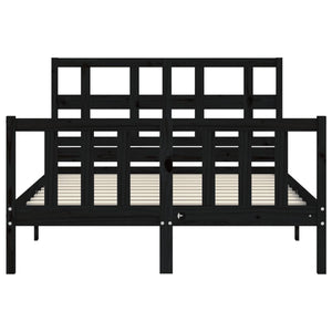 Giroletto con Testiera Nero Small Double in Legno Massello 3192985