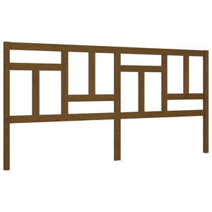 Giroletto con Testiera ambra 200x200 cm in Legno Massello 3193164