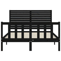 Giroletto con Testiera Nero Double in Legno Massello 3193185