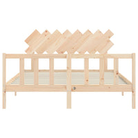 Giroletto senza Materasso 160x200 cm in Legno Massello di Pino 3193476