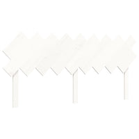 Giroletto Testiera Bianco Super King Size-Struttura Letto in Legno Massello 789073