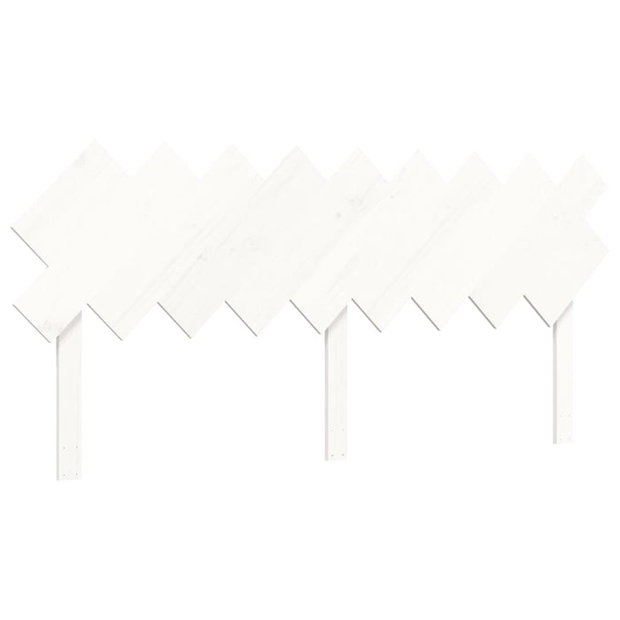 Giroletto Testiera Bianco Super King Size-Struttura Letto in Legno Massello 789073