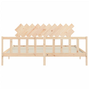 Giroletto senza Materasso 200x200 cm in Legno Massello di Pino 3193486