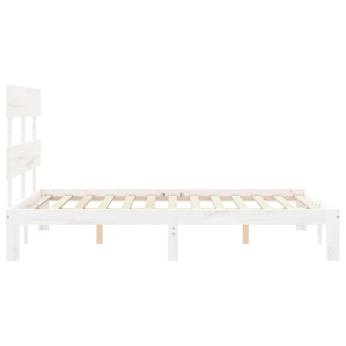 Giroletto senza Materasso Bianco 140x200 cm Legno Massello Pino 3193532