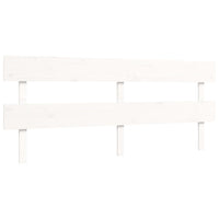 Giroletto Testiera Bianco Super King Size-Struttura Letto in Legno Massello 393748