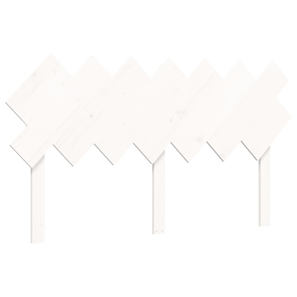 Giroletto con Testiera Bianco King Size in Legno Massello 3193732