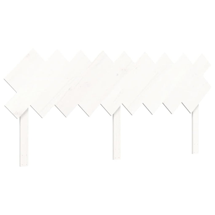 Giroletto Testiera Bianco Super King Size-Struttura Letto in Legno Massello 186904