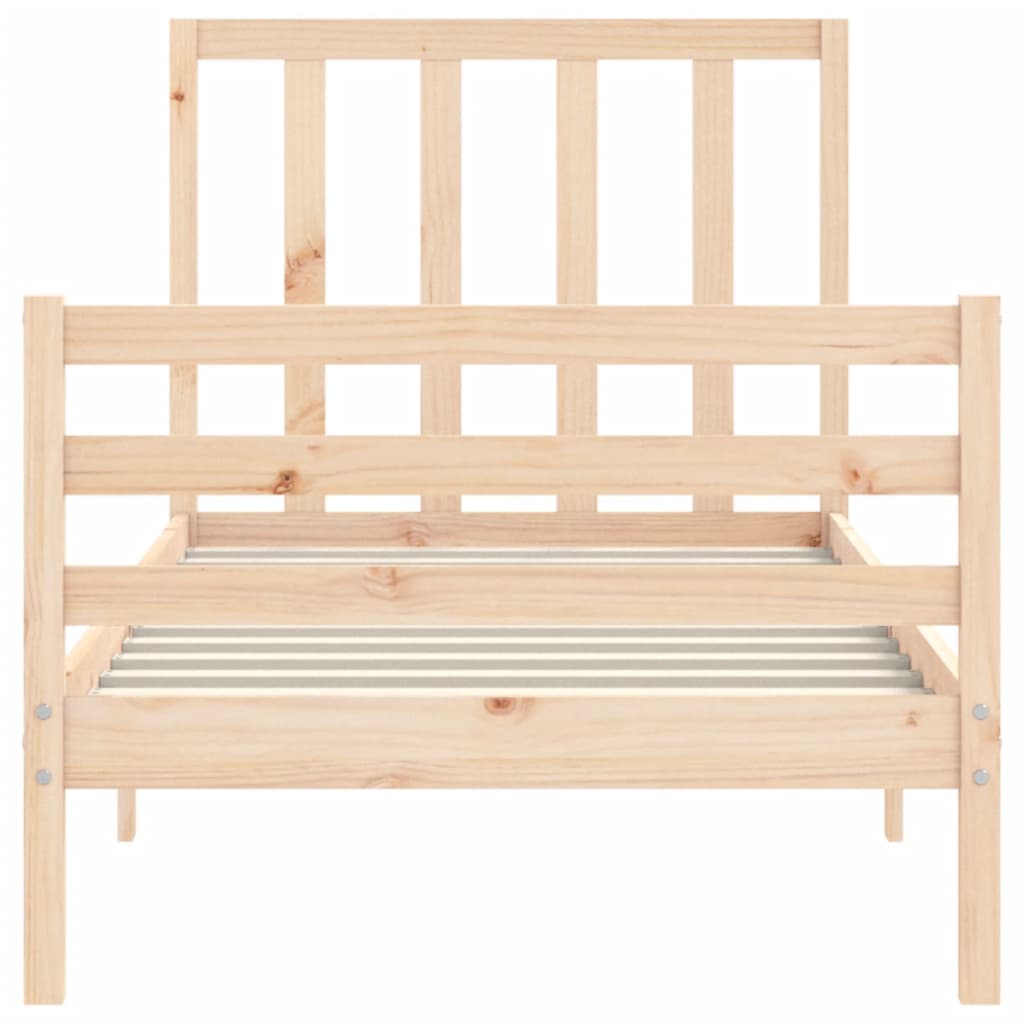 Giroletto senza Materasso 100x200 cm in Legno Massello di Pino 3193781