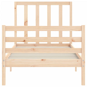 Giroletto senza Materasso 100x200 cm in Legno Massello di Pino 3193781