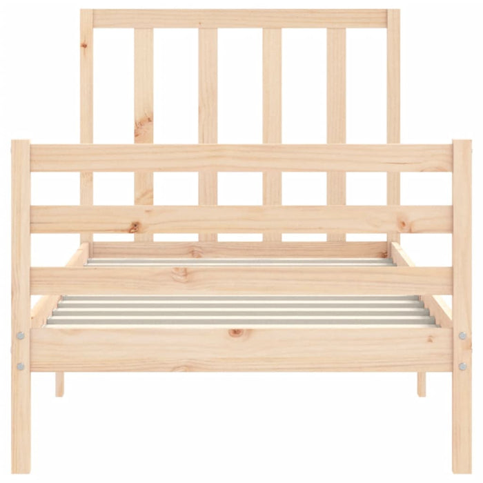 Giroletto senza Materasso 100x200 cm in Legno Massello di Pino 3193781