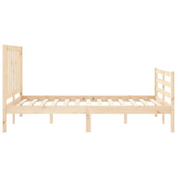 Letto senza Materasso 140x190 cm in Legno Massello di Pino 3193836