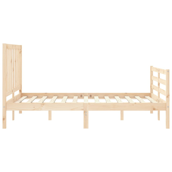 Letto senza Materasso 140x190 cm in Legno Massello di Pino 3193836