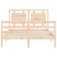 Giroletto con Testiera 140x190 cm in Legno Massello 3194031