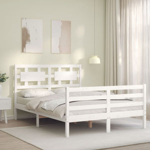 Giroletto con Testiera Bianco Double in Legno Massellocod mxl 129001