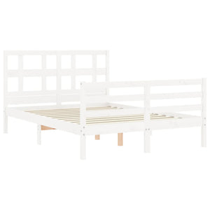Giroletto con Testiera Bianco Small Double Legno Massello 3194802