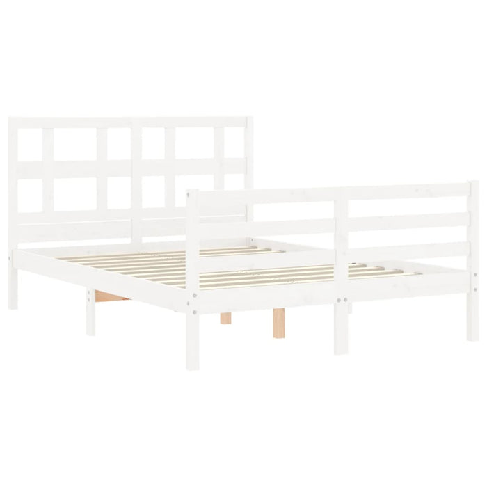 Giroletto con Testiera Bianco Small Double Legno Massello 3194802