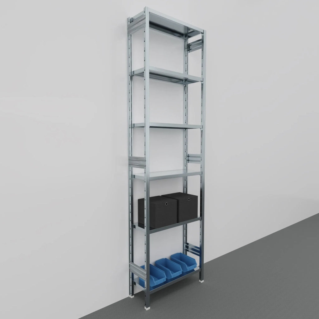 Scaffalatura metallica da magazzino Zincata cm. 100x40x300h