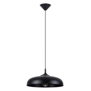 Lampada a sospensione nera ROSELA 1xE27 15W PureLume