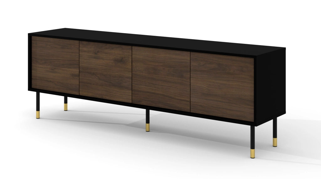 SHERWOOD PORTA TV 4P 180 NERO OPACO ROVERE CATANIA