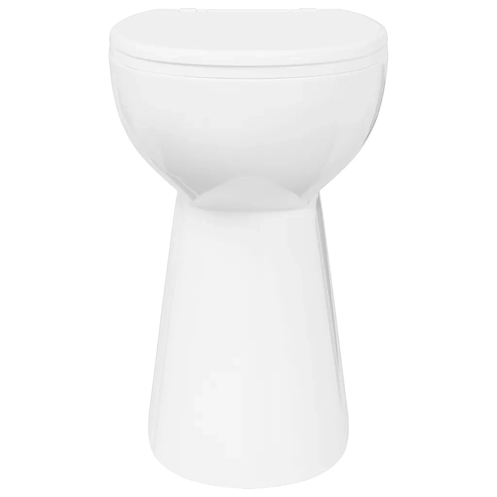 WC Senza Brida 7 cm Altezza Extra Chiusura Rallentata Ceramica Bianca CFW8955381