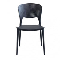 Sedia Mets 56x46x80 h cm in Plastica Antracite