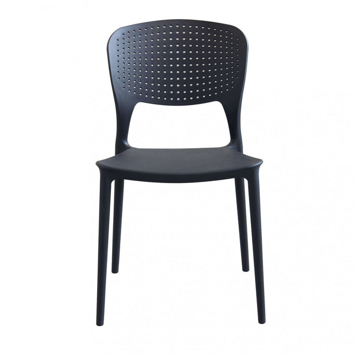 Sedia Mets 56x46x80 h cm in Plastica Antracite