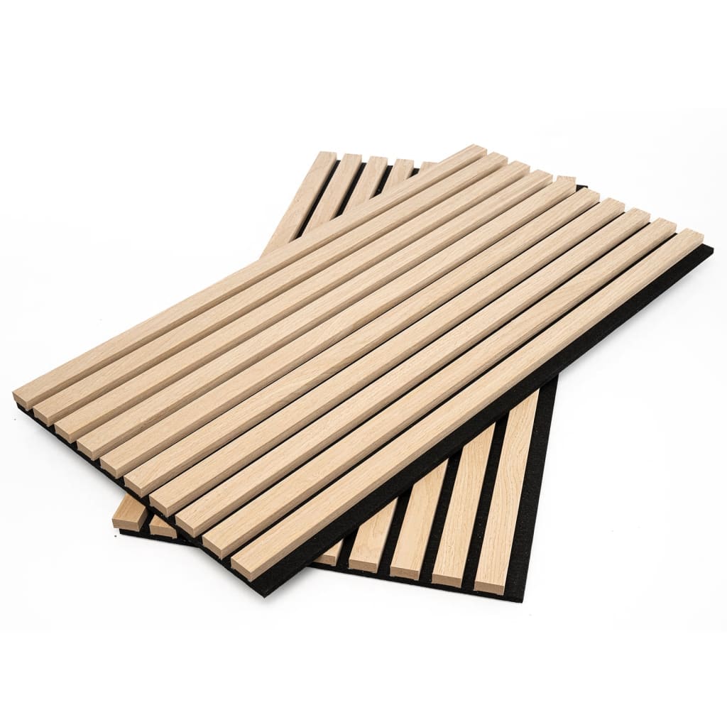 WallArt Pannelli Acustici da Parete Aku Rovere Chiaro 4 pz 447596