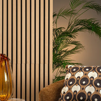 WallArt Pannelli Acustici da Parete Aku Rovere Naturale 4 pz 447599