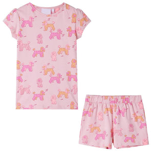 Pigiama da Bambina a Maniche Corte Rosa Chiaro 104cod mxl 133695