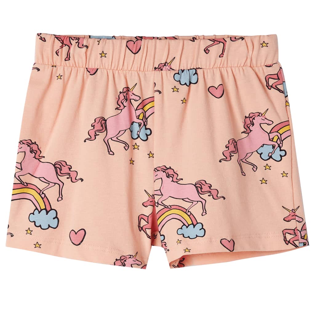 Pigiama da Bambina a Maniche Corte Arancione Chiaro 104 10445