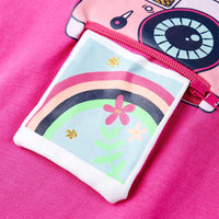 Maglietta da Bambina Rosa Scuro 128 10467