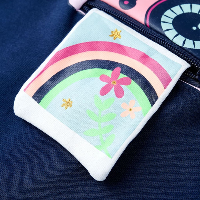 Maglietta da Bambina Blu Marino 92 10469