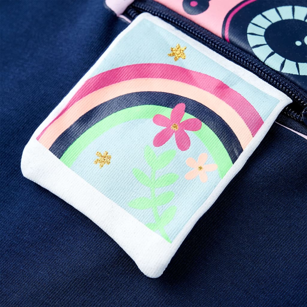 Maglietta da Bambina Blu Marino 116 10471