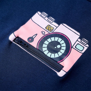 Maglietta da Bambina Blu Marino 128 10472